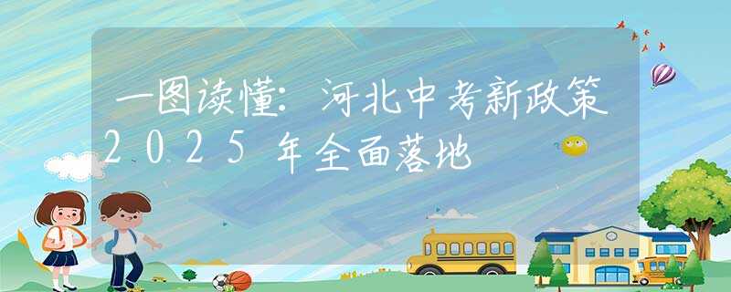 一图读懂：河北中考新政策2025年全面落地