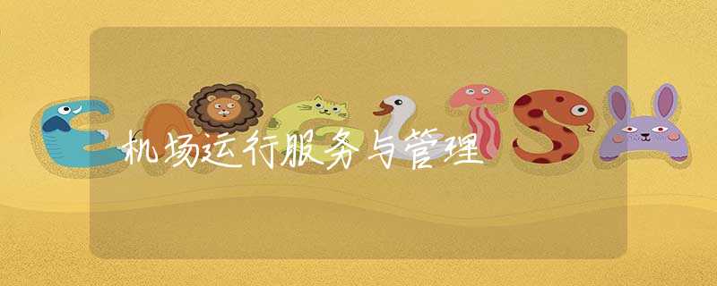 机场运行服务与管理