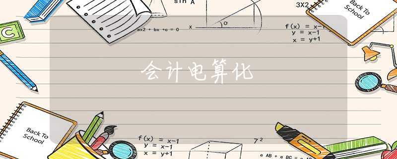 会计电算化