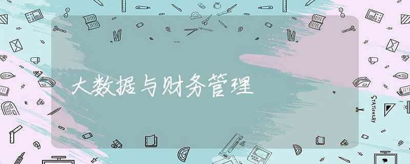 大数据与财务管理