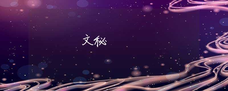 文秘 文秘