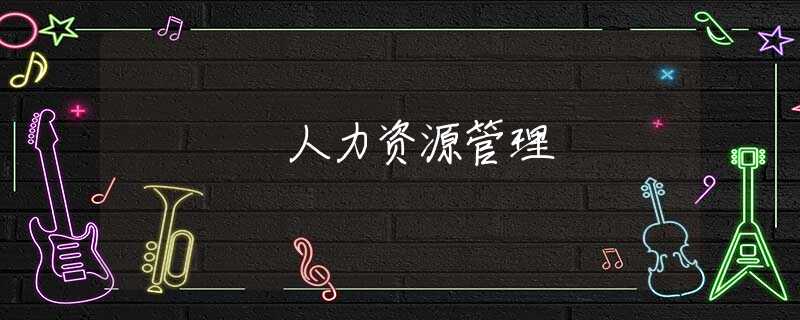 人力资源管理 人力资源管理